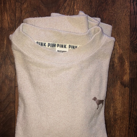 PINK VS | terry crewneck mock neck pullover - Picture 7 of 8